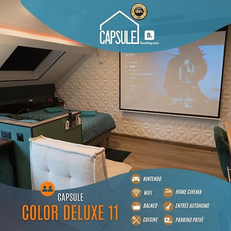 Capsule Color Deluxe Balneo I Ecran Home Cinema I Console De Jeux Trith-Saint-Leger Bagian luar foto